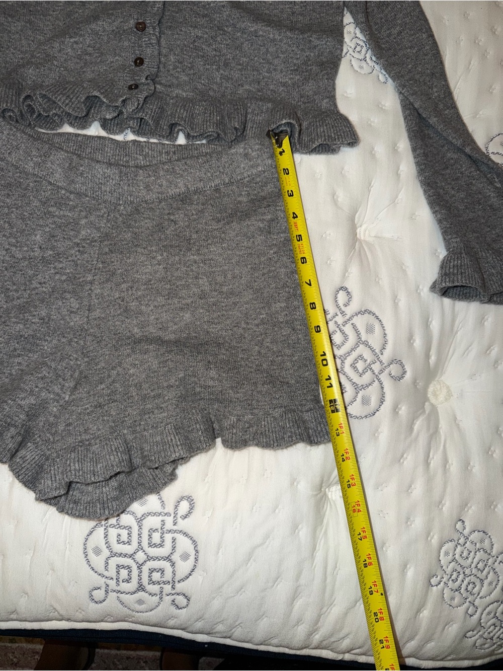 NWT Marble Knitted You First Ruffle Set - Picture 3 of 5